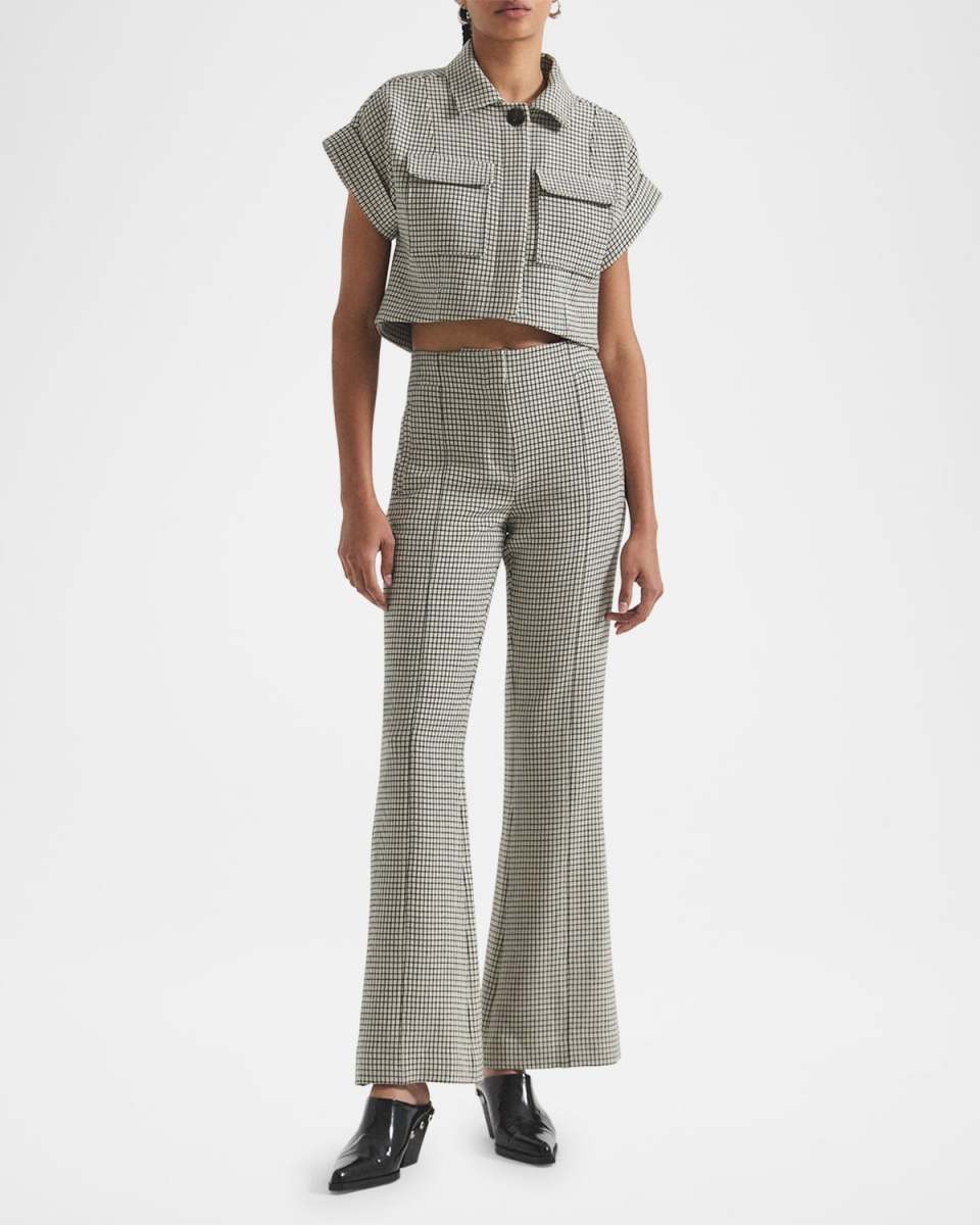Nicolas Cropped Short-Sleeve Shirt